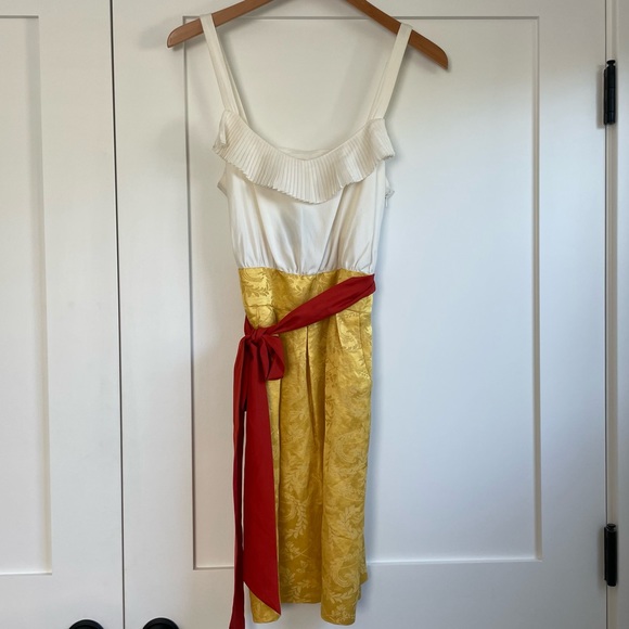 NWT Anthropologie Moulinette Soeurs Fields of Gold Dress, 6 - Picture 3 of 13